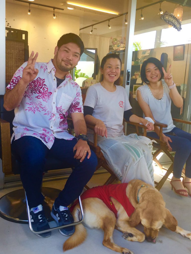 円ちゃんと旦那さんと一緒に撮影