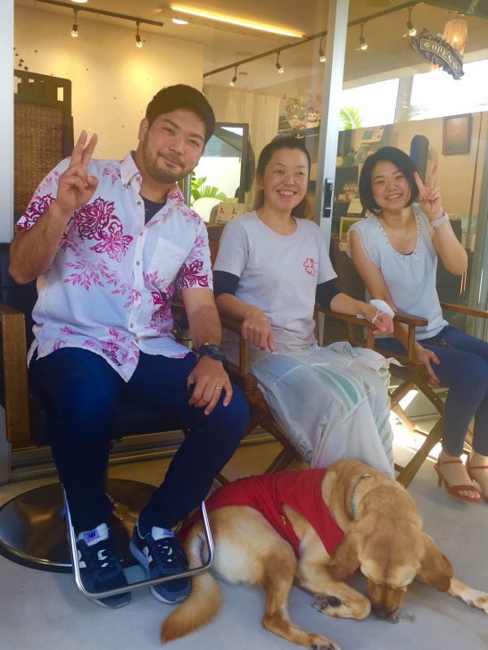 円ちゃんと旦那さんと一緒に撮影