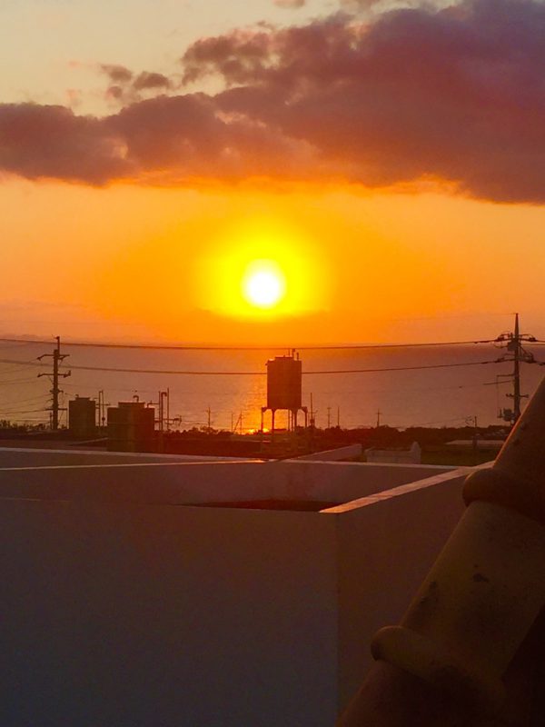 読谷村の夕陽その1