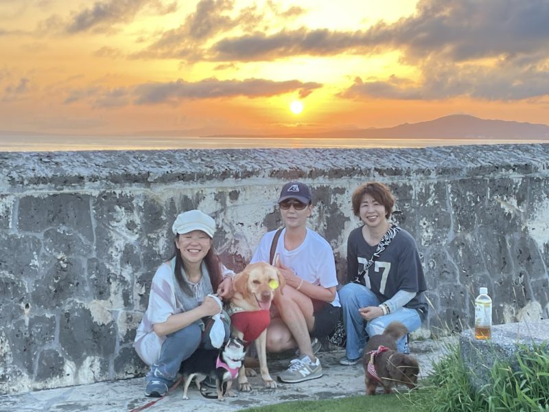 残波岬の日の出 ☀️ 記念撮影