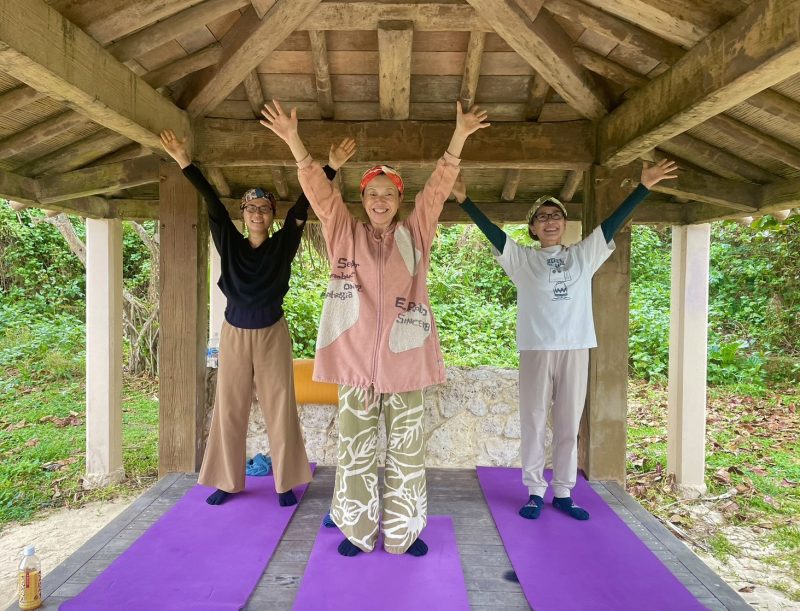 清々しい 屋外レッスン！