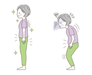 姿勢のちがい